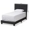 Baxton Studio Brookfield Modern Charcoal Grey Twin Size Bed 138-7594 - alternate 3